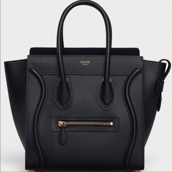 Celine mini luggage in black - Picture 3 of 8